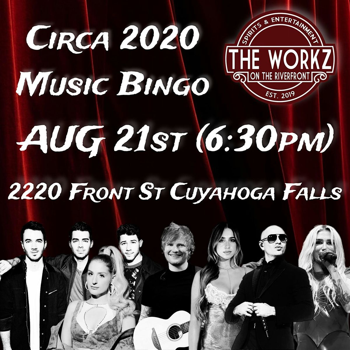CIRCA 2020 MUSIC BINGO, 21 August | Event in Cuyahoga Falls | AllEvents