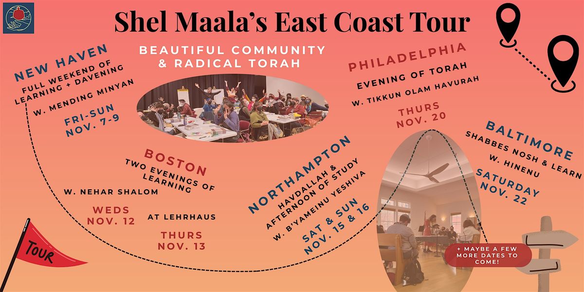 Shel Maala comes to Northampton - Havdallah and Study, 15 November | Event in Northampton | AllEvents