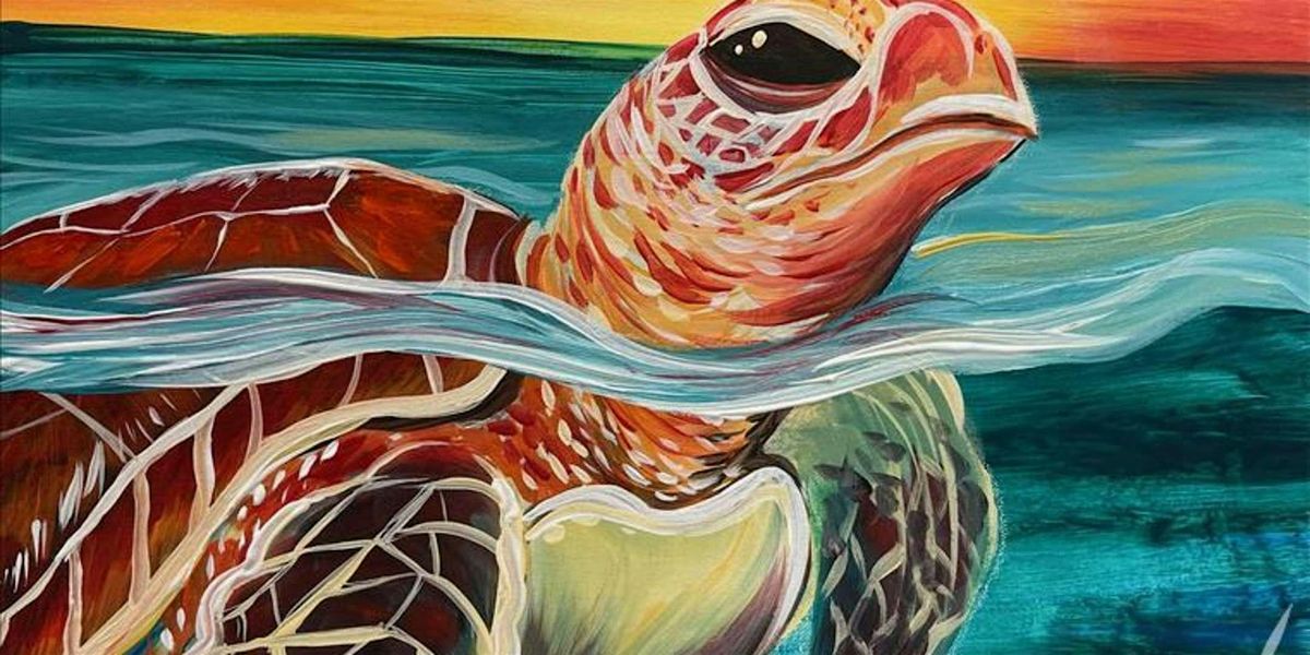 Hello Turtle From Below - Paint and Sip by Classpop!™, 24 May | Event in Austin | AllEvents