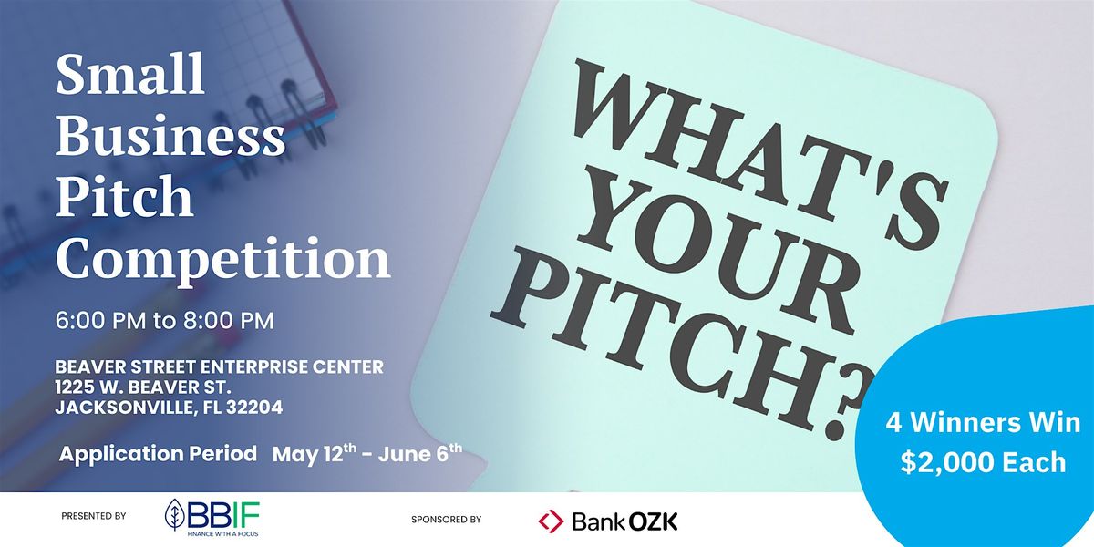 Small Business Pitch Night – For Jacksonville Entrepreneurs, 26 June | Event in Jacksonville | AllEvents