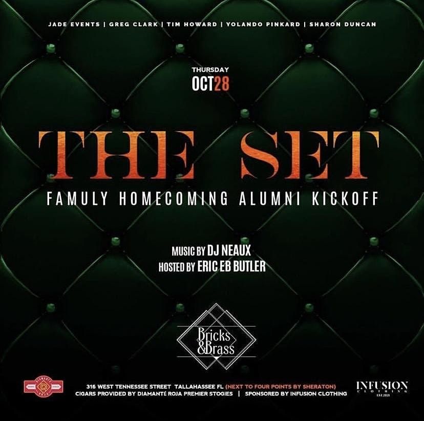 The Set The Famu Homecoming Alumni Kickoff Thursday Oct 28th Bricks Brass Tallahassee October 28 To October 29 Allevents In Famu Homecoming Events 2022