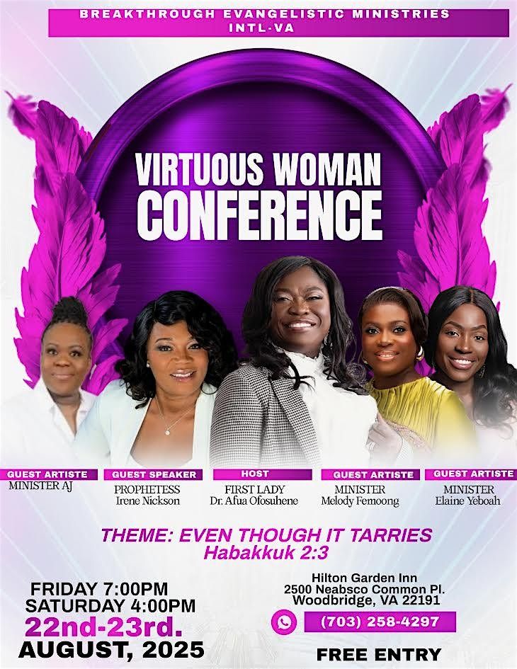 Virtuous Woman Conference 2025 - 'Even Though It Tarries' Habakkuk 2:3, 22 August | Event in Woodbridge | AllEvents