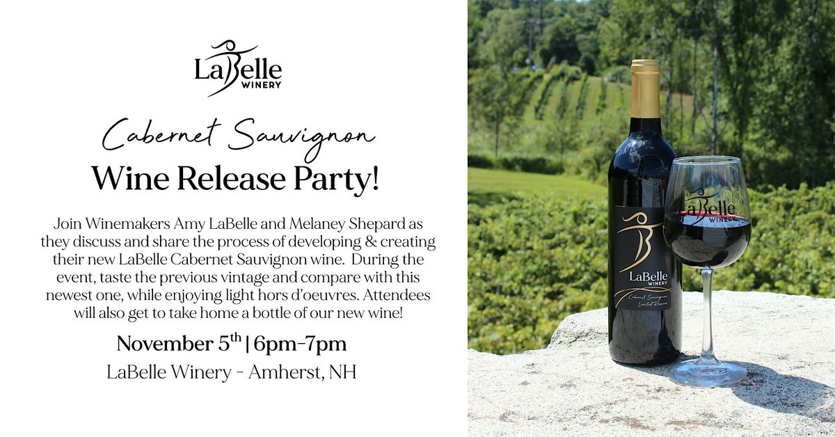 Cabernet Sauvignon Wine Release Party!, 5 November | Event in Amherst | AllEvents
