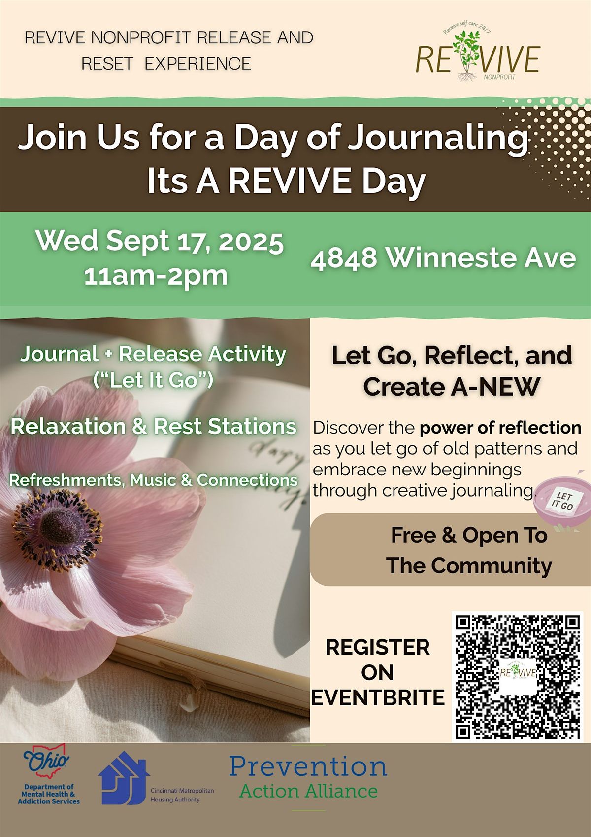 ✨ REVIVE Release & Reset: A Healing Day in Winton Terrace ✨, 17 September | Event in Cincinnati | AllEvents