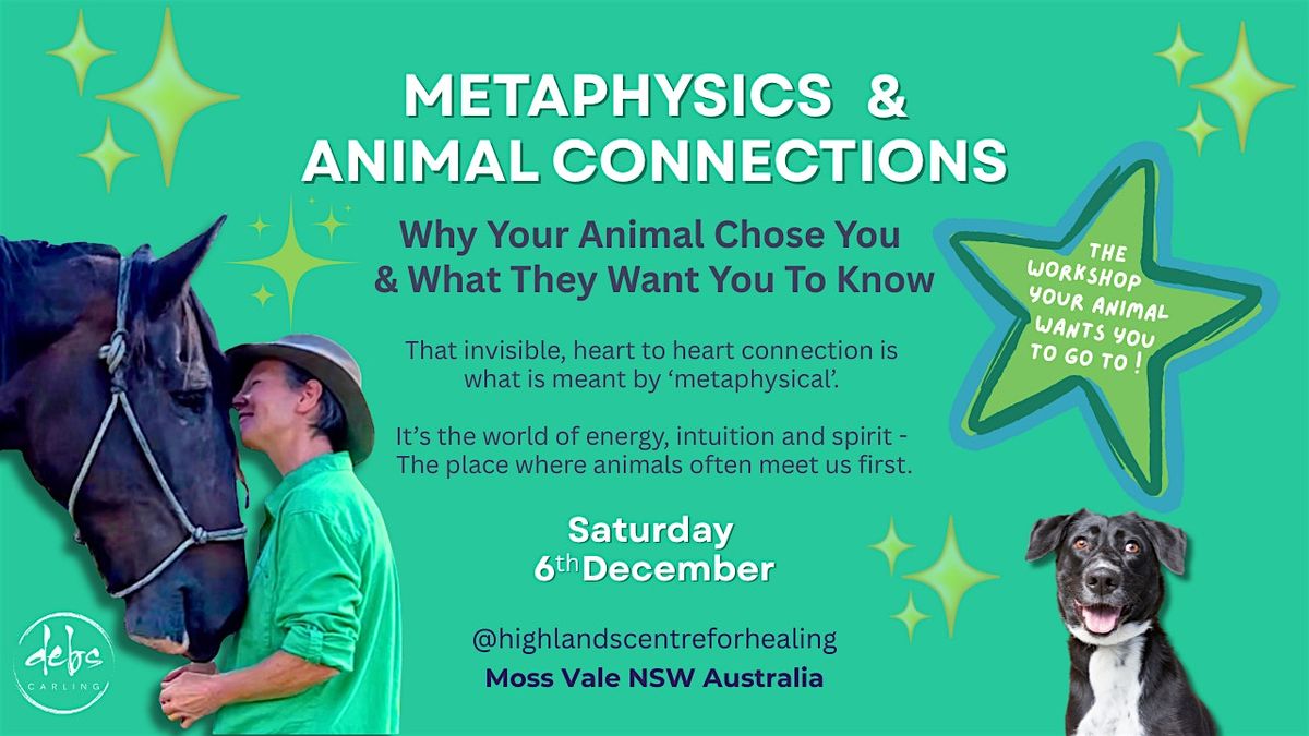 Metaphysics & Animal Connections - with Debs Carling, 6 December | Event in Moss Vale | AllEvents