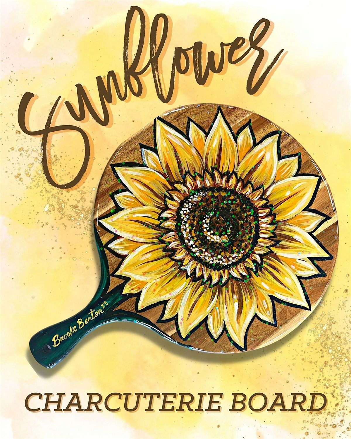 Resin Sunflower Charcuterie Board | Event in Carbondale | AllEvents