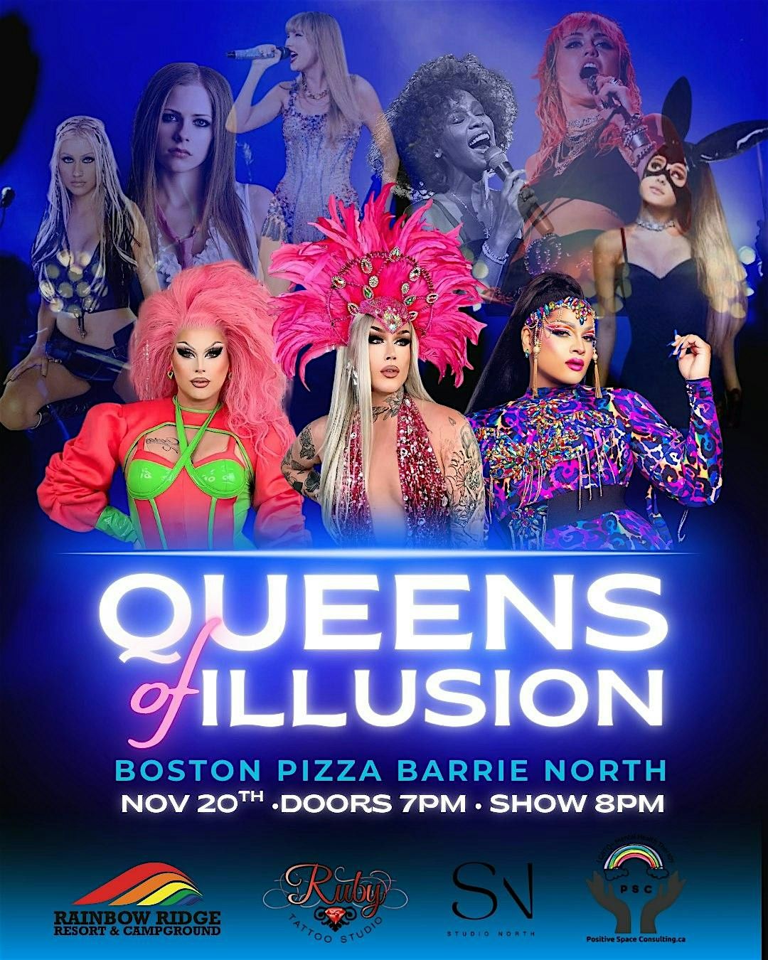 Dinner & Drag - QUEENS OF ILLUSION - Boston Pizza | Event in Barrie | AllEvents