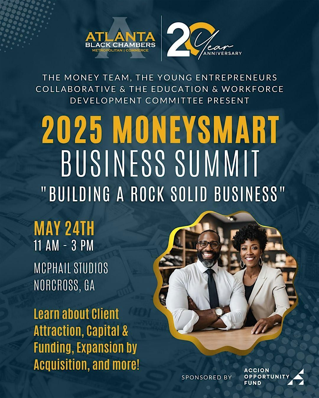 2025 Money Smart Business Summit @McPhail Studios!, 24 May | Event in Norcross | AllEvents