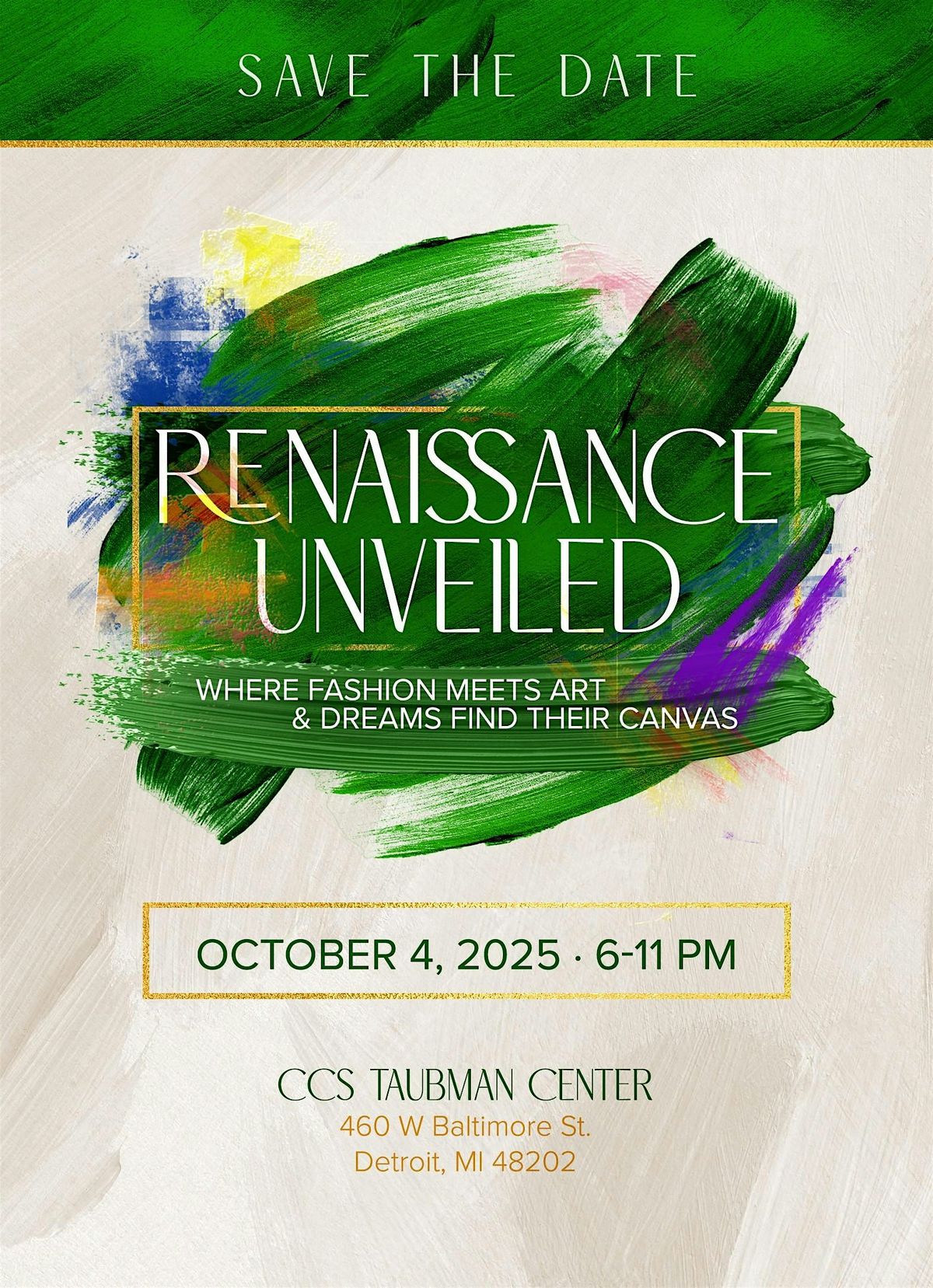 Renaissance Unveiled, 4 October | Event in Detroit | AllEvents