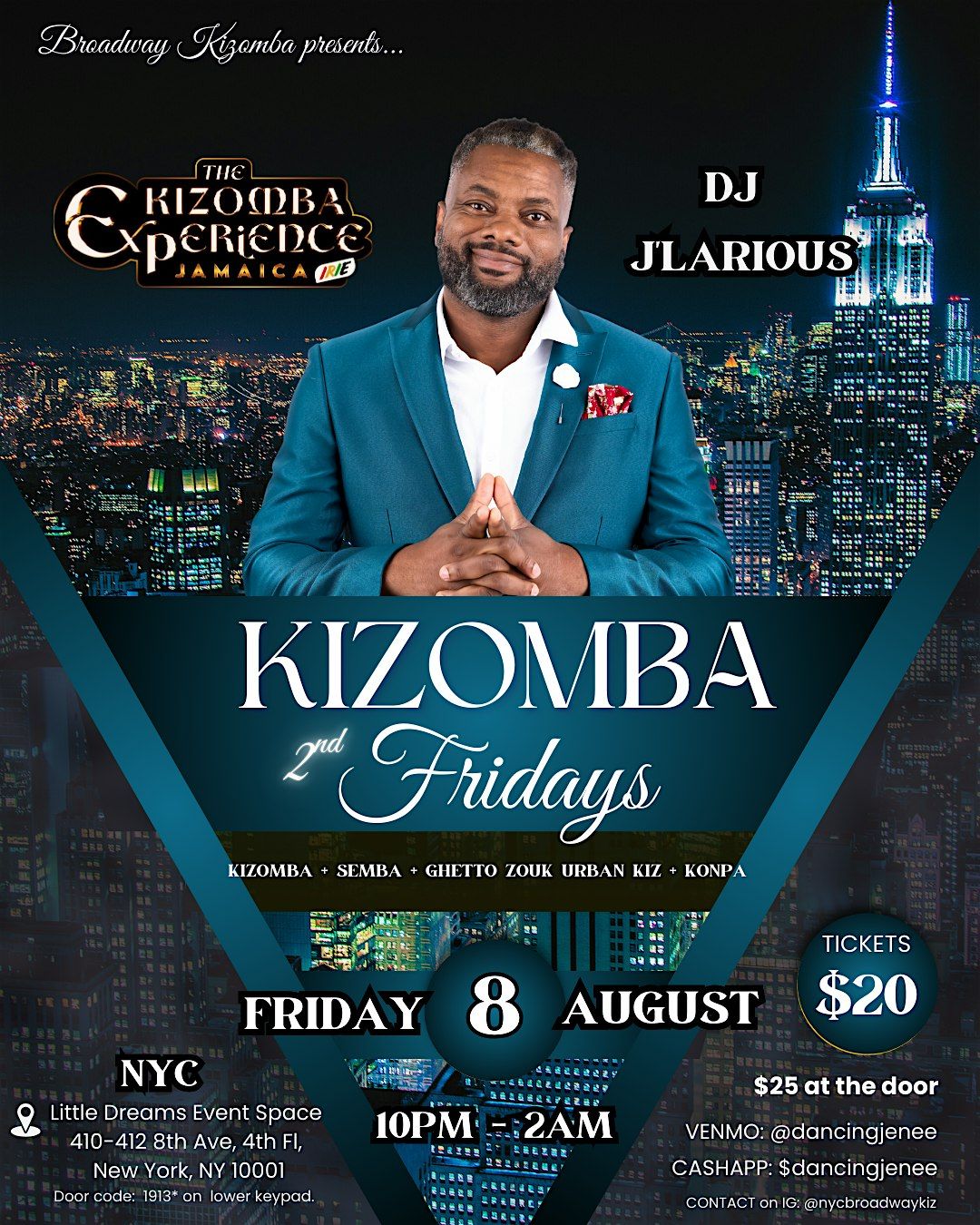 NYC Kizomba Friday Party with DJ J'Larious, 8 August | Event in New York | AllEvents
