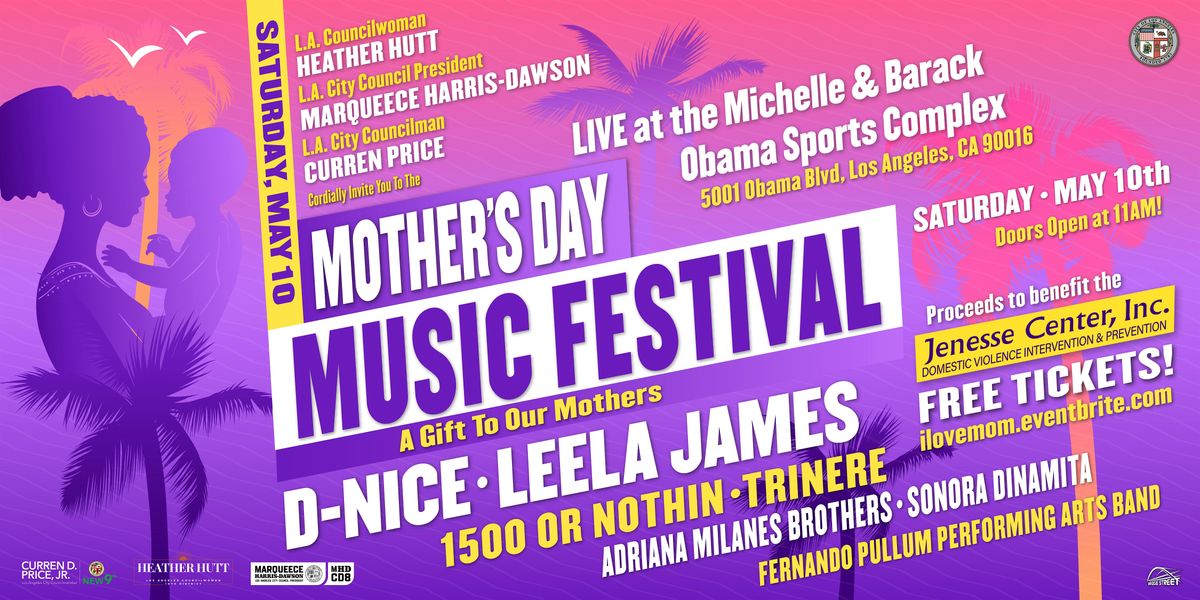 Mothers Day Music Festival supporting Domestic Violence Awareness, 10 May | Event in Los Angeles | AllEvents