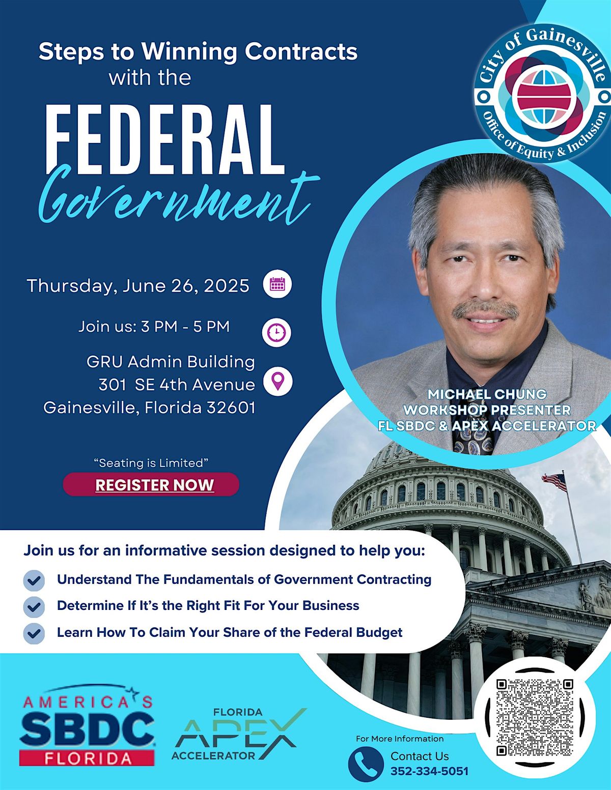 Steps to Winning Contracts with the Federal Government, 26 June | Event in Gainesville | AllEvents