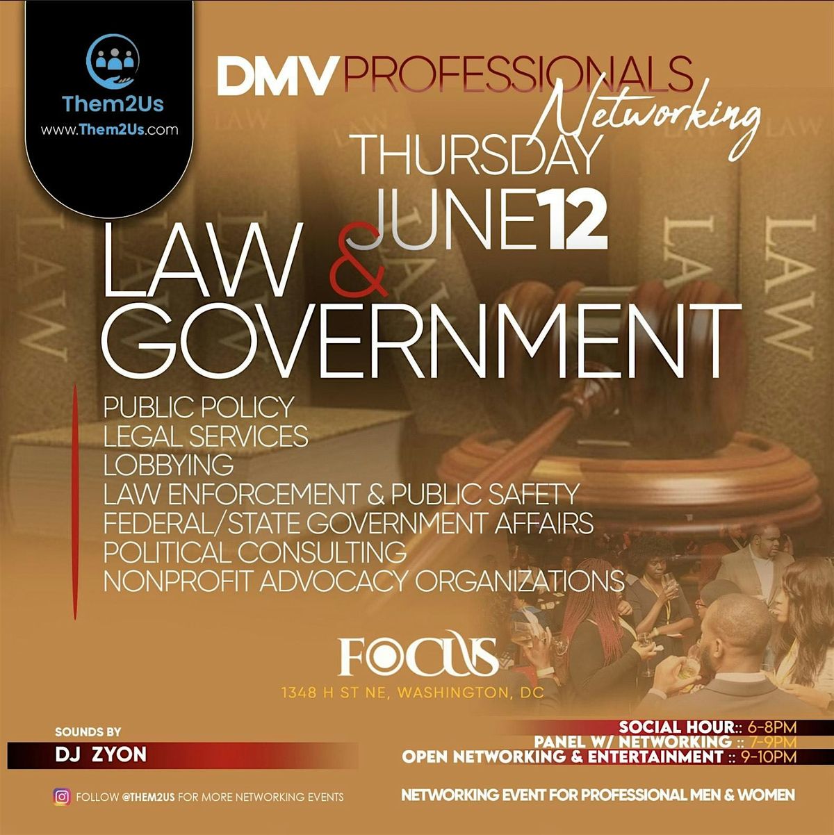 DMV Professional: LAW & GOVERNMENT Networking Event | Event in Washington | AllEvents