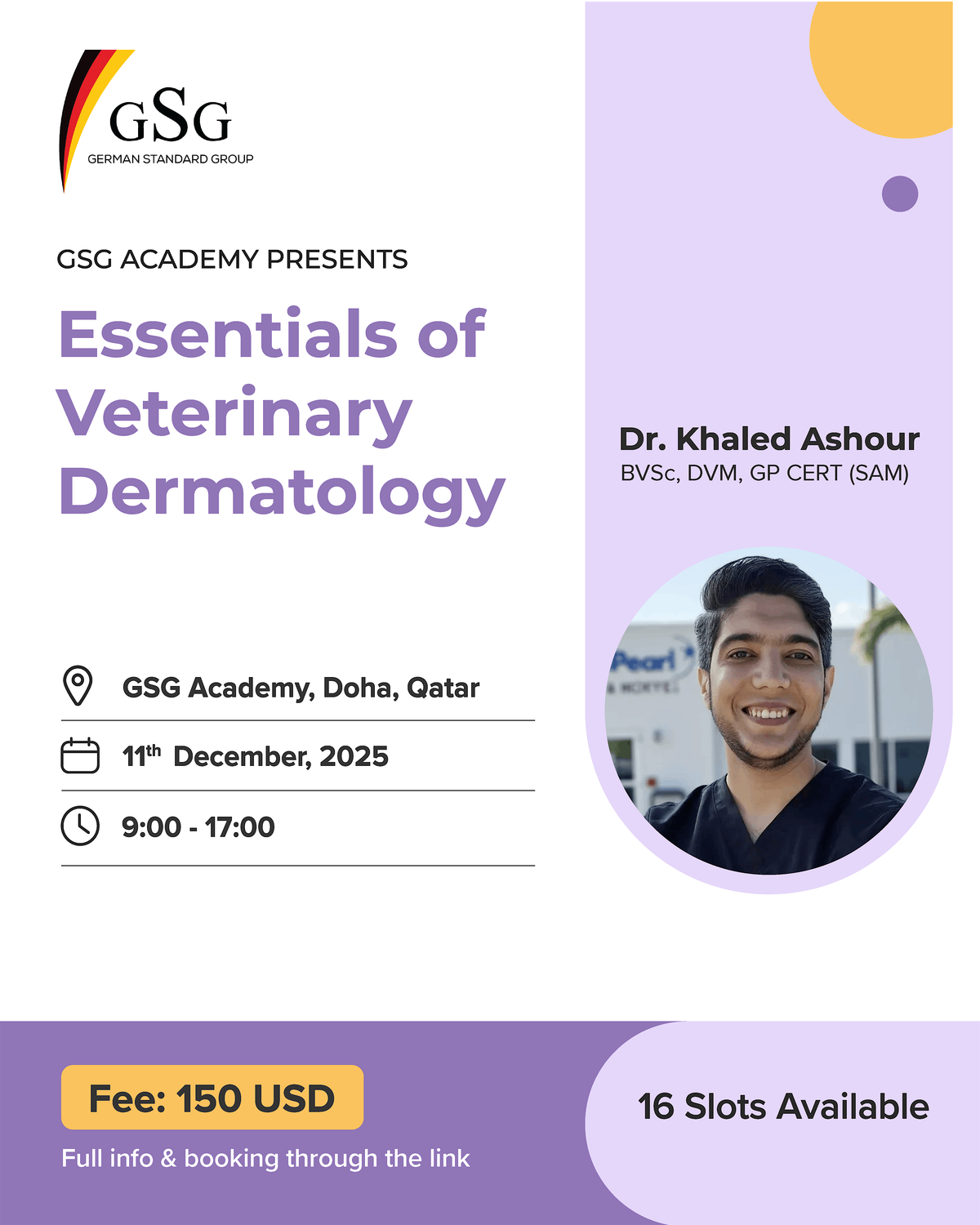 Essentials of Veterinary Dermatology, 11 September | Event in Doha | AllEvents