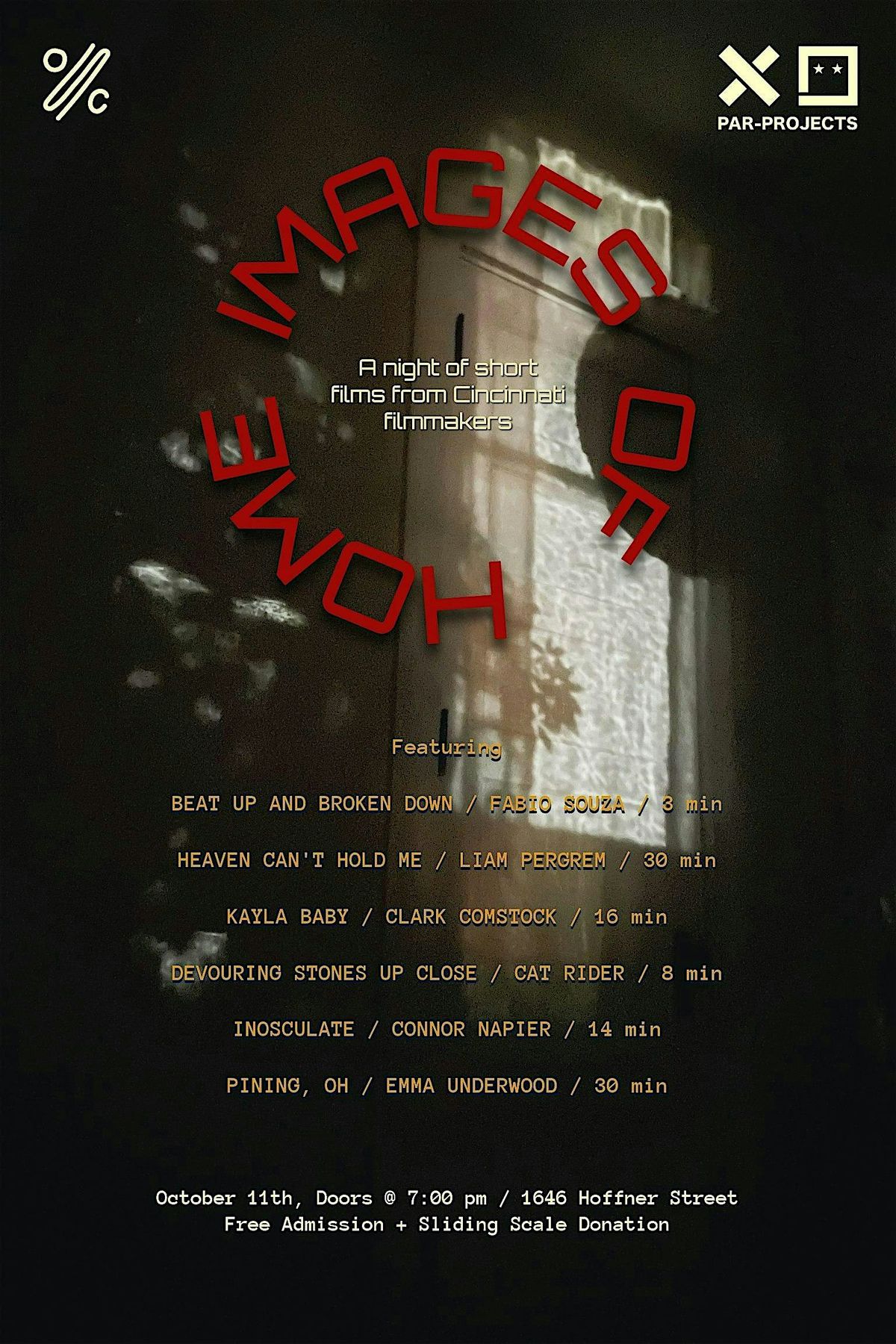 Images of Home: A Night of Short Films from Cincinnati Filmmakers, 11 October | Event in Cincinnati | AllEvents
