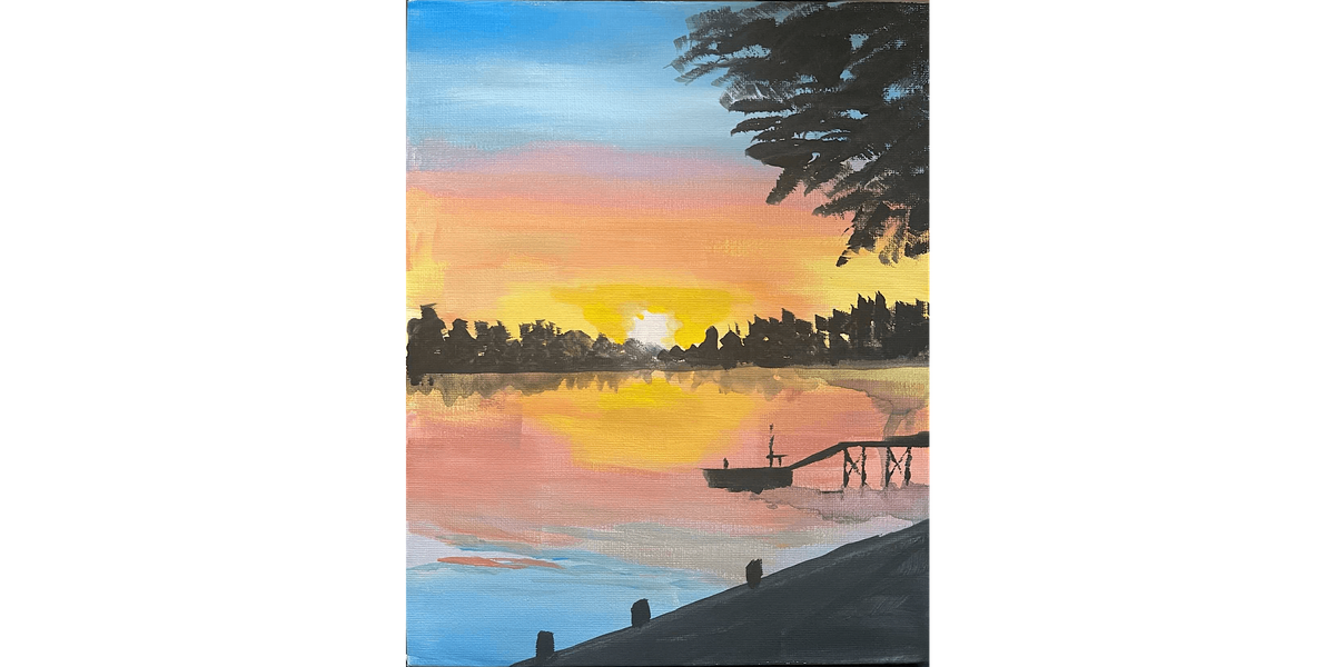 Sunset Over Lake - Paint and Sip in Scottsdale | Classpop!™, 9 August | Event in Fountain Hills | AllEvents