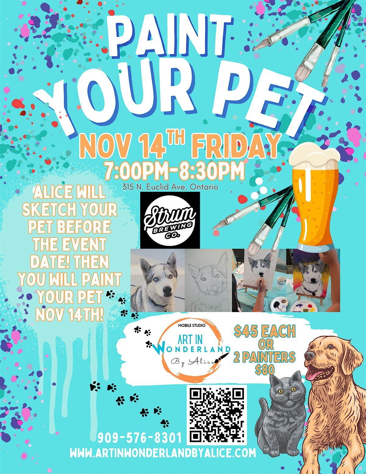 Paint Your Pet at Strum Brewing Ontario, 14 November | Event in Ontario | AllEvents