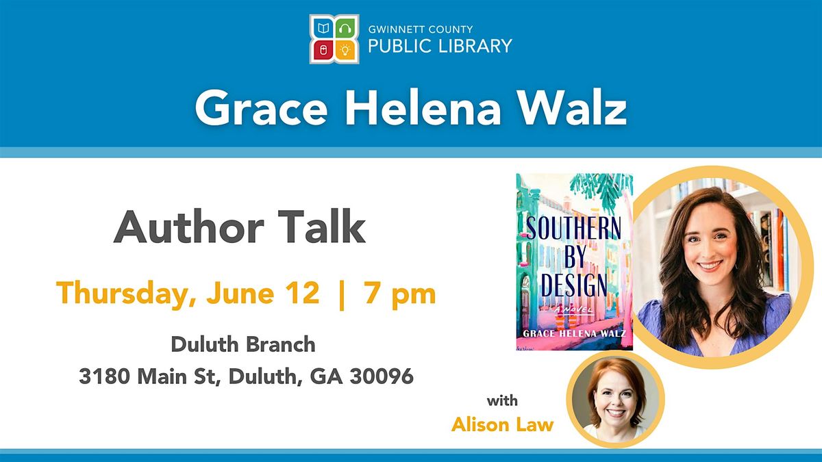 Author Talk with Grace Helena Walz, 12 June | Event in Duluth | AllEvents