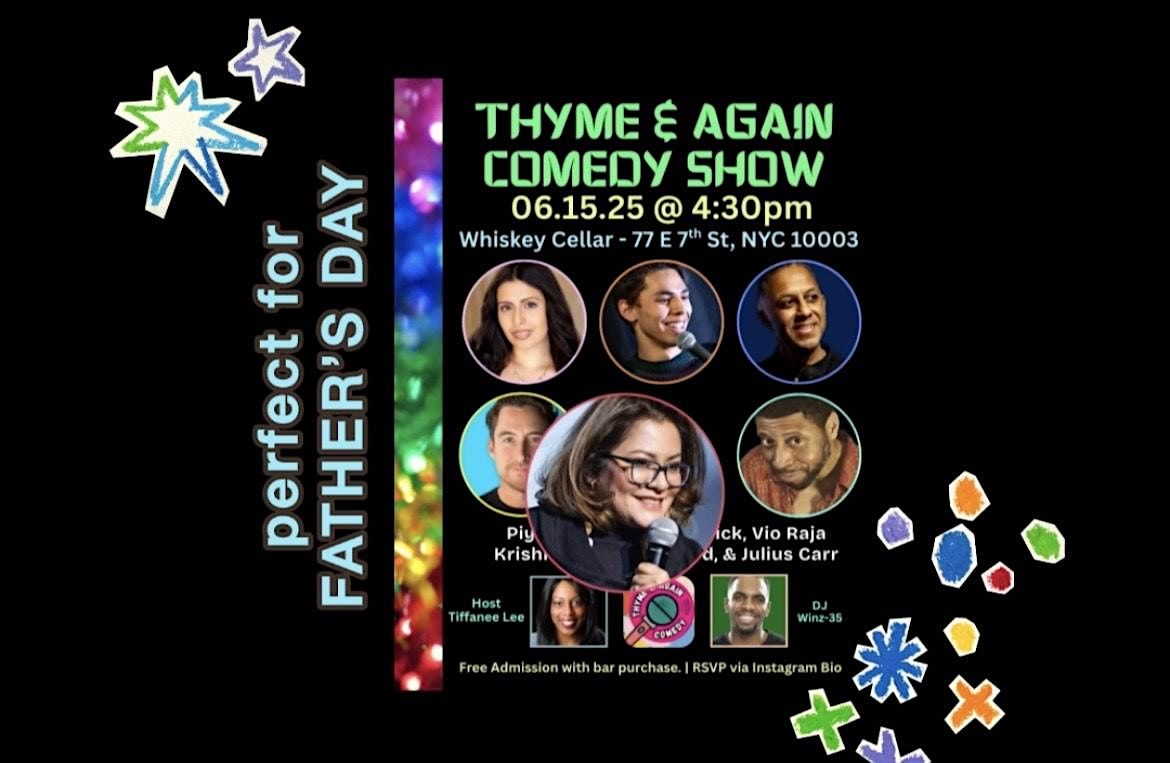 Thyme & Again Comedy Show, 25 July | Event in New York | AllEvents