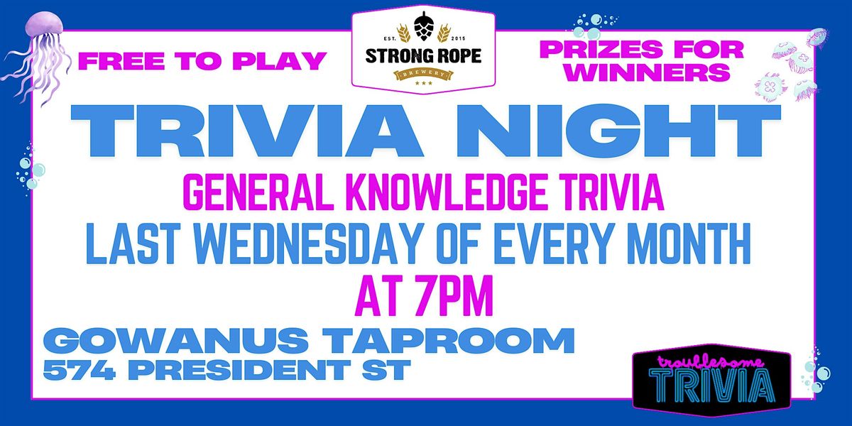Trivia Night at Strong Rope Brewery | Event in Brooklyn | AllEvents