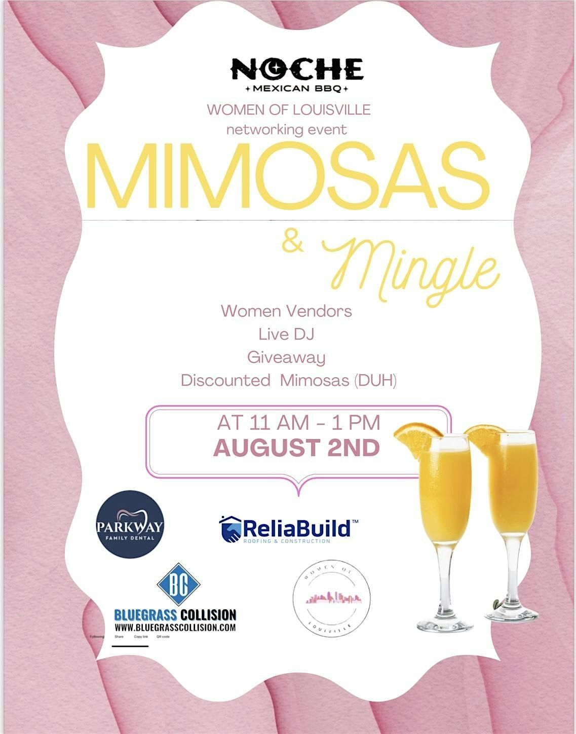 Mimosas & Mingle, 2 August | Event in Louisville | AllEvents