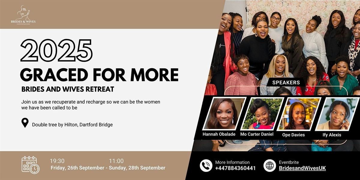 Brides and Wives retreat 2025, 26 September | Event in Dartford | AllEvents