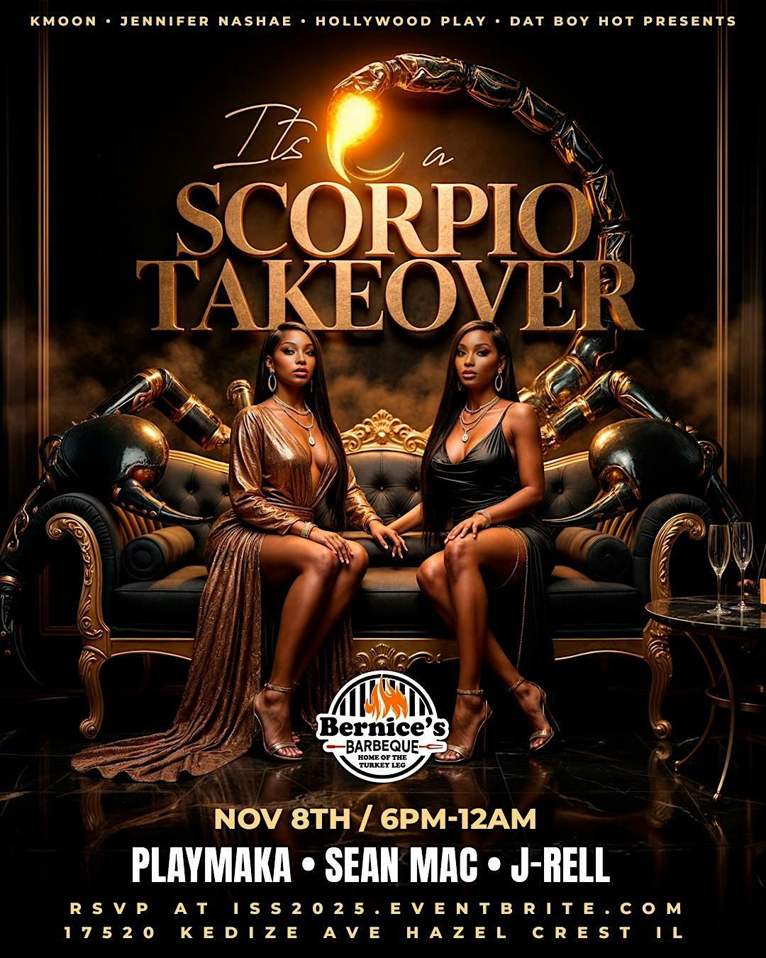IT'S A SCORPIO TAKEOVER, 8 November | Event in Hazel Crest | AllEvents