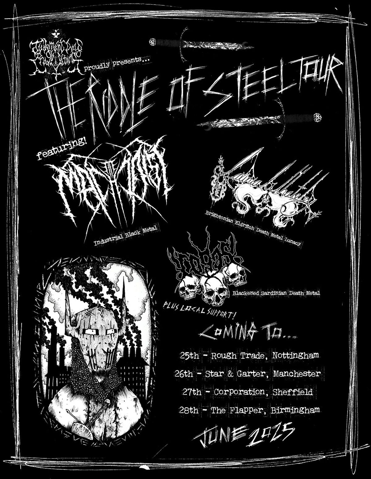 The Riddle of Steel Tour featuring The Machinist, Lavinia Whateley, Cogas, 26 June | Event in Manchester | AllEvents