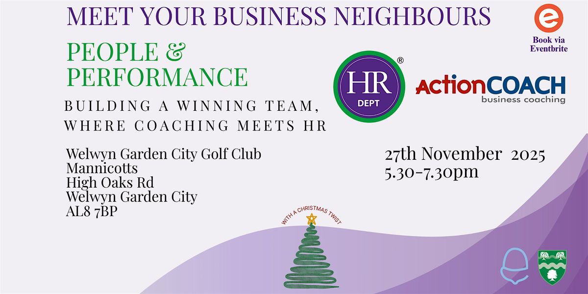 MYBN -  People and Performance Building a Winning Team, 27 November | Event in Welwyn Garden City | AllEvents