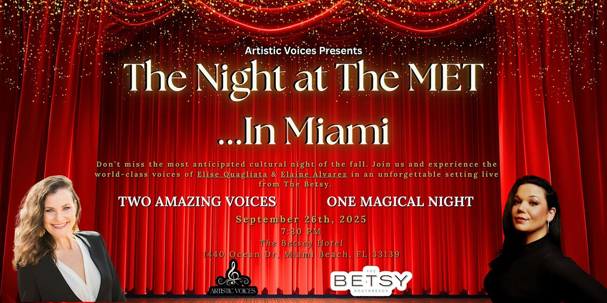 Grand Opening Night with MET Singers&String quartet, 26 September | Event in Miami Beach | AllEvents