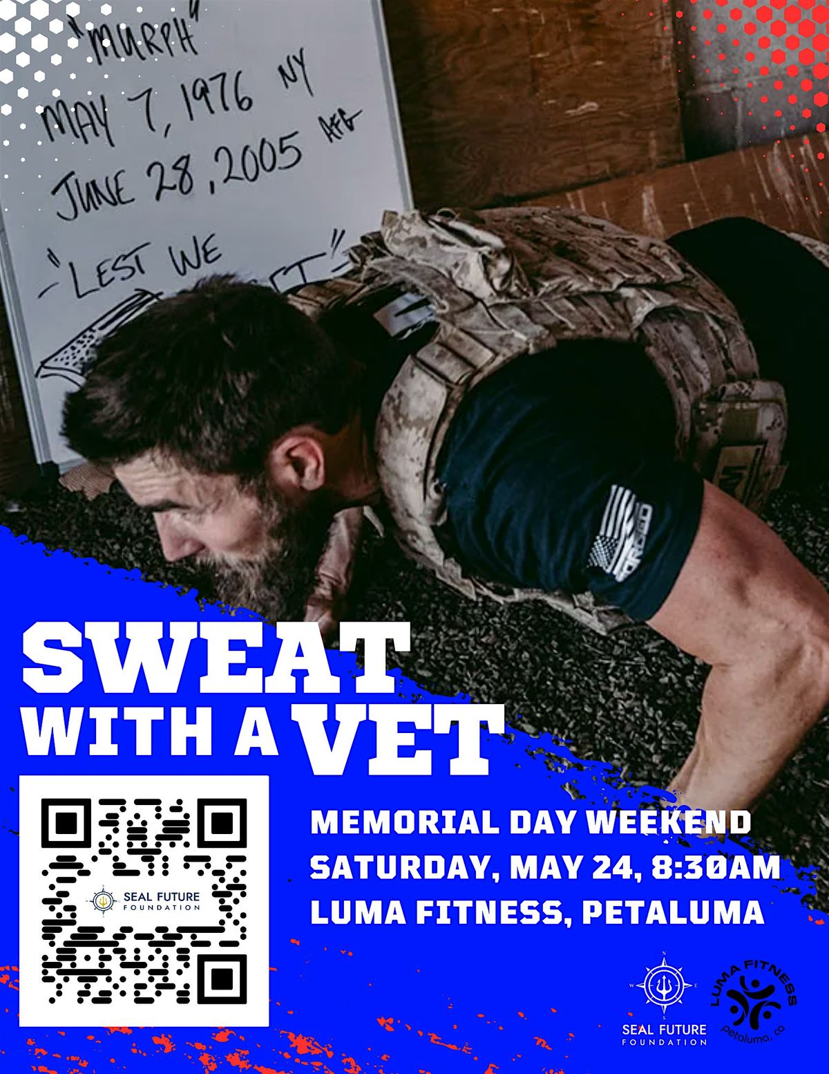 Sweat With A Vet, Memorial Day 2025, 24 May | Event in Petaluma | AllEvents