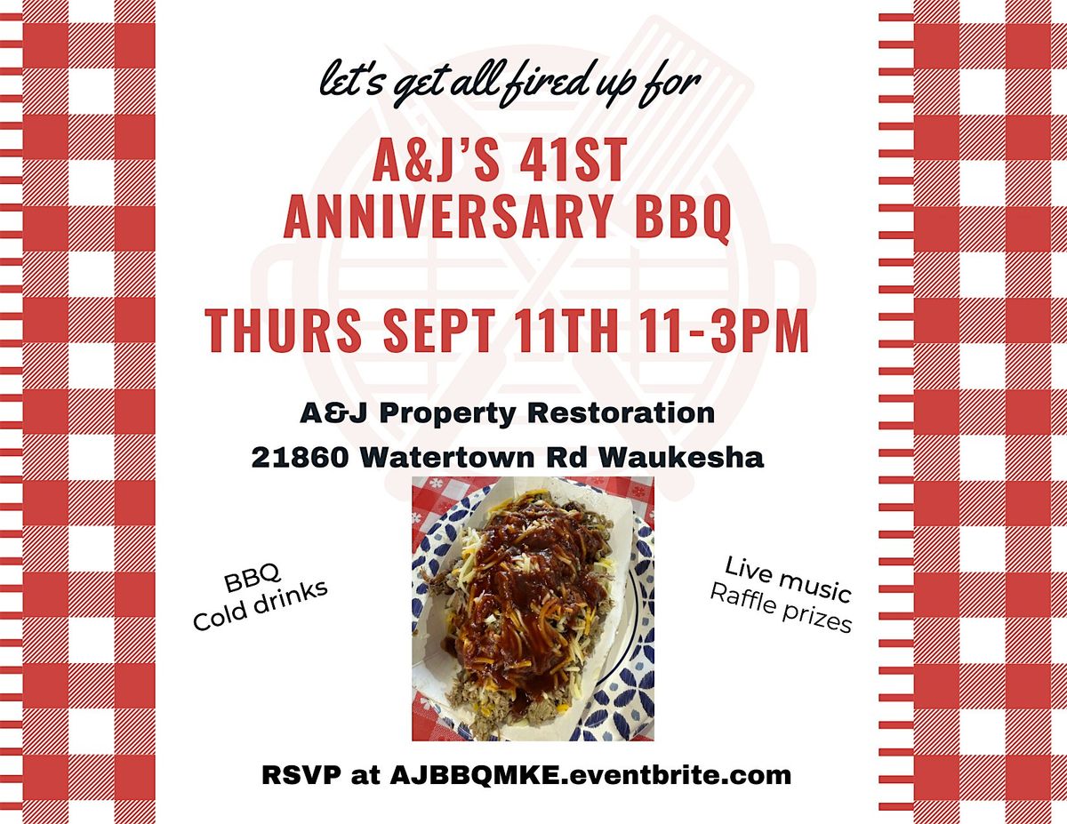 A&J's 41st Anniversary BBQ in Waukesha!, 11 September | Event in Waukesha | AllEvents