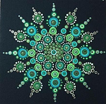Aug. 14th 12 pm (AFTERNOON CLASS) Mandala Acrylic Dot Painting Class, 14 August | Event in Point Pleasant