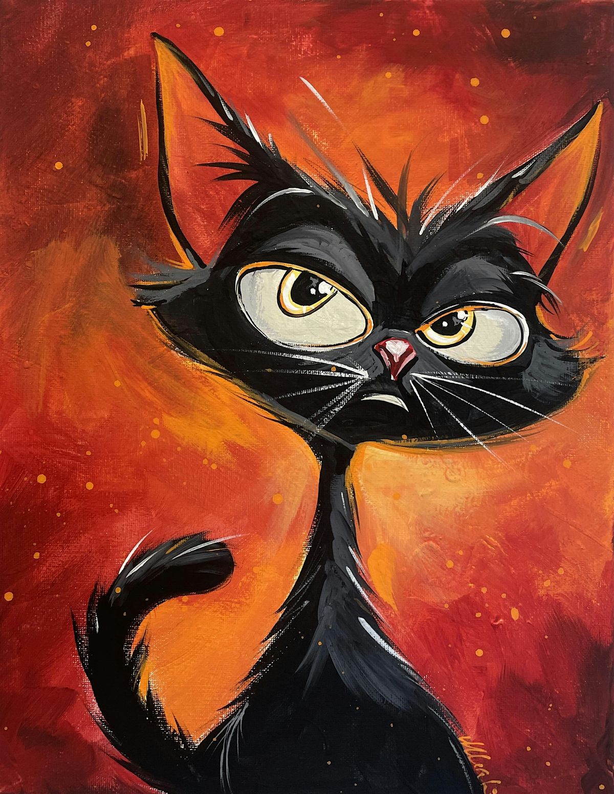 Halloween Sip n Paint Morning - Cat Mischief, 12 October | Event in Edmonton | AllEvents