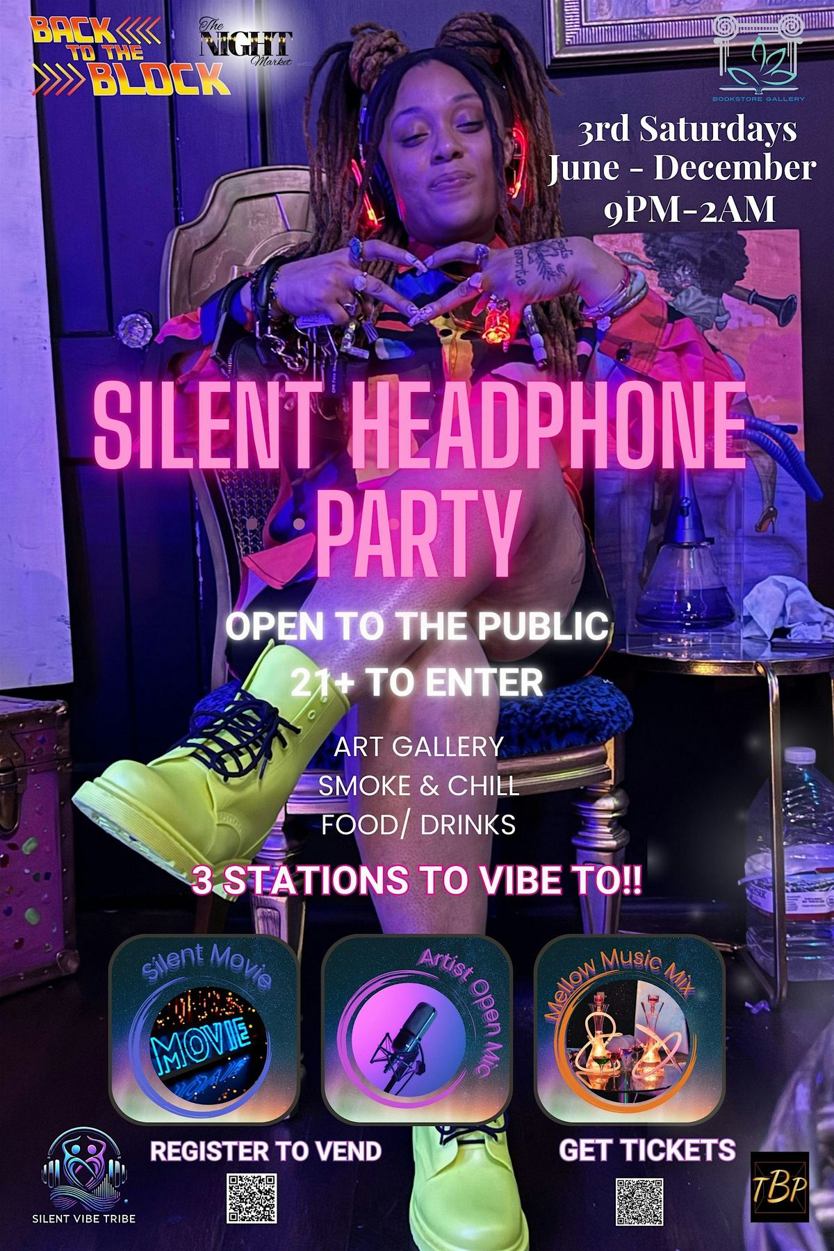 Back to the Block Silent Headphone Party – Every 3rd Saturday!, 16 August | Event in Atlanta | AllEvents