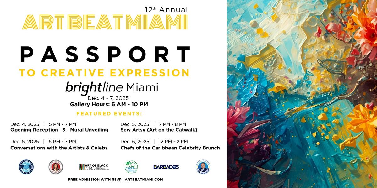 Art Beat Miami @ Brightline 2025, 4 December | Event in Miami | AllEvents