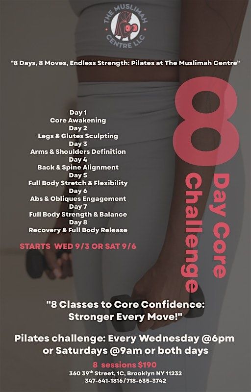 8 WEEK PILATES CHALLENGE, 3 September | Event in Brooklyn | AllEvents