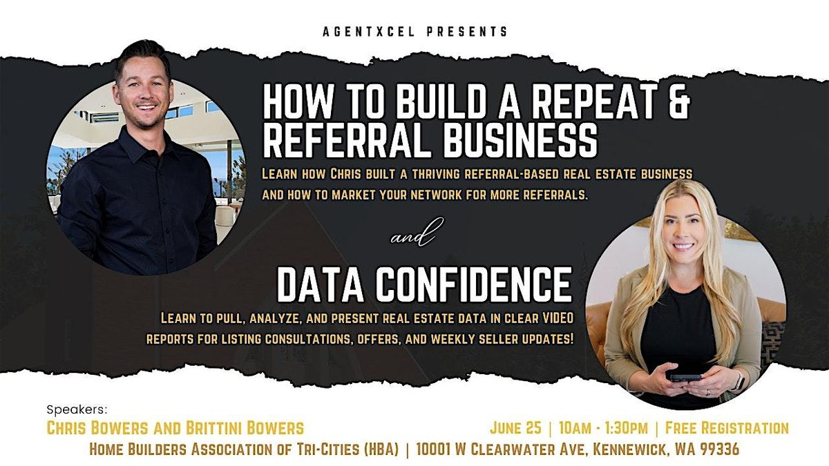 How to Build a Repeat and Referral Business and Data Confidence, 25 June | Event in Kennewick | AllEvents