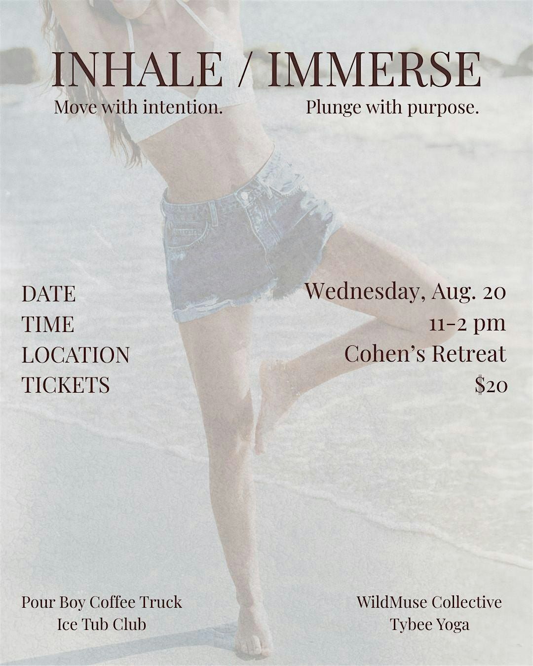 INHALE / IMMERSE, 20 August | Event in Savannah | AllEvents