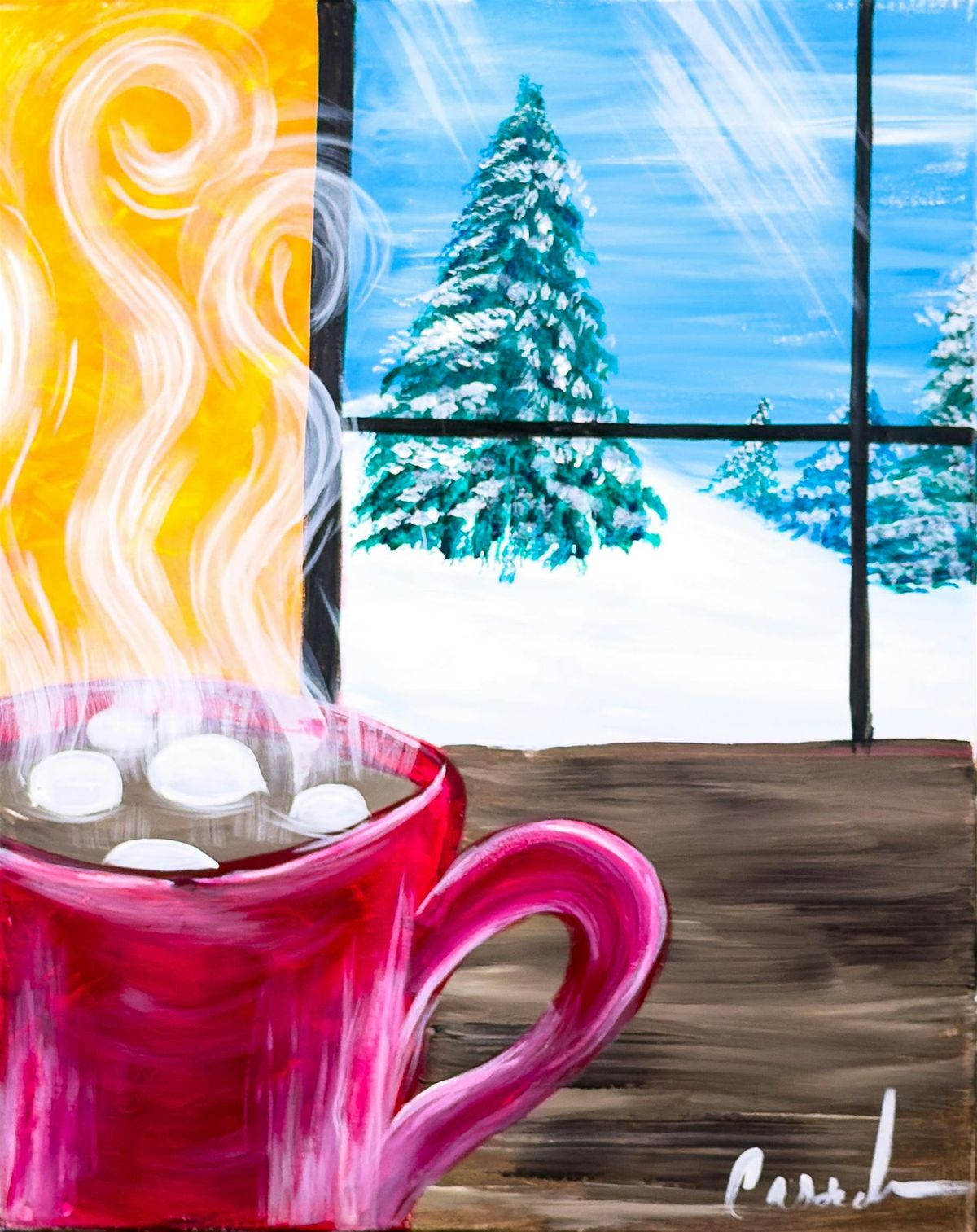 Toledo Paint & Sip Party – Hot Cocoa, 30 November | Event in Toledo | AllEvents