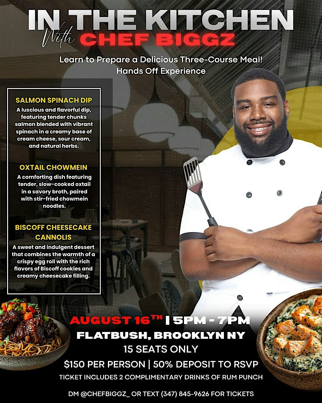 In The Kitchen With Chef Biggz, 16 August | Event in Brooklyn | AllEvents