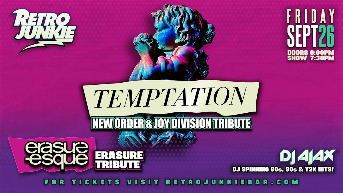 TEMPTATION (New Order Tribute) + ERASURE-ESQUE ( Erasure Tribute)... LIVE!, 26 September | Event in Walnut Creek