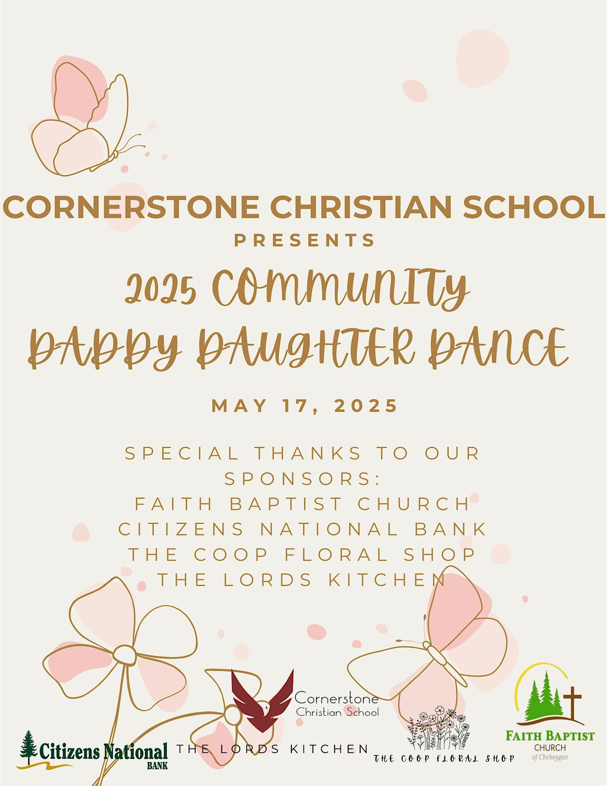2025 Community Daddy Daughter Dance, 17 May | Event in Cheboygan | AllEvents