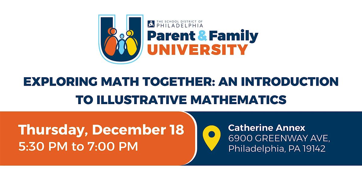 Exploring Math Together: An Introduction to Illustrative Mathematics, 18 December | Event in Philadelphia