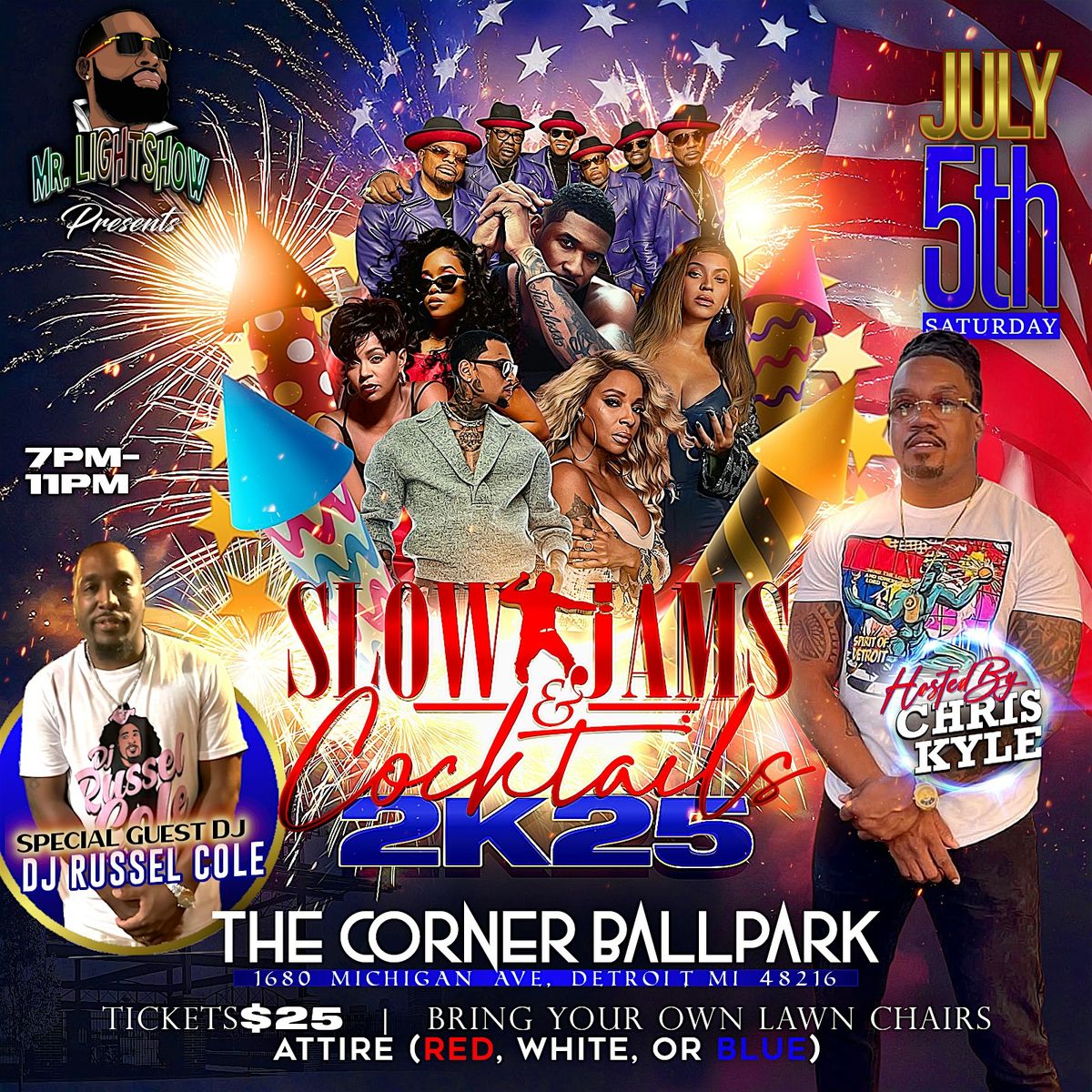 Slow Jams & Cocktails 2K25, 5 July | Event in Detroit | AllEvents