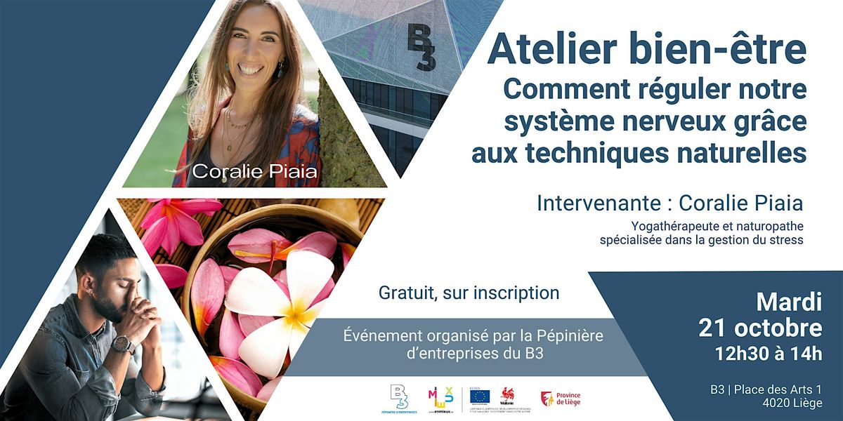 Comment réguler notre système nerveux grâce aux techniques naturelles, 21 October | Event in Liège | AllEvents