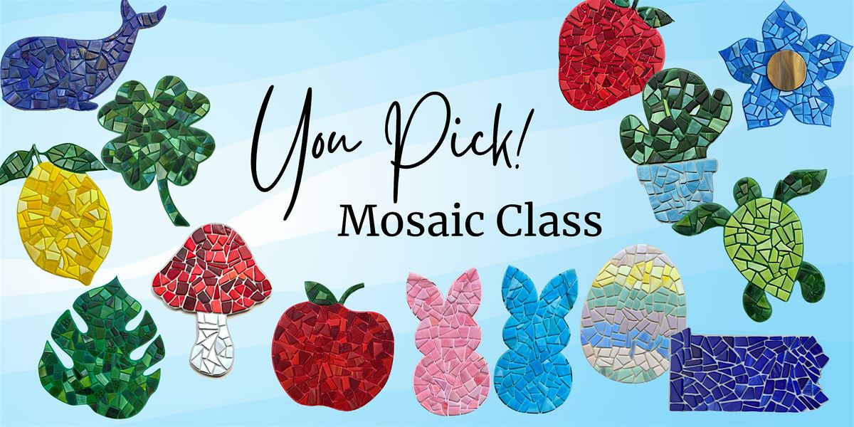 Glass Mosaic class - YOU Pick your Project! at The Vineyard at Hershey, 28 September | Event in Middletown
