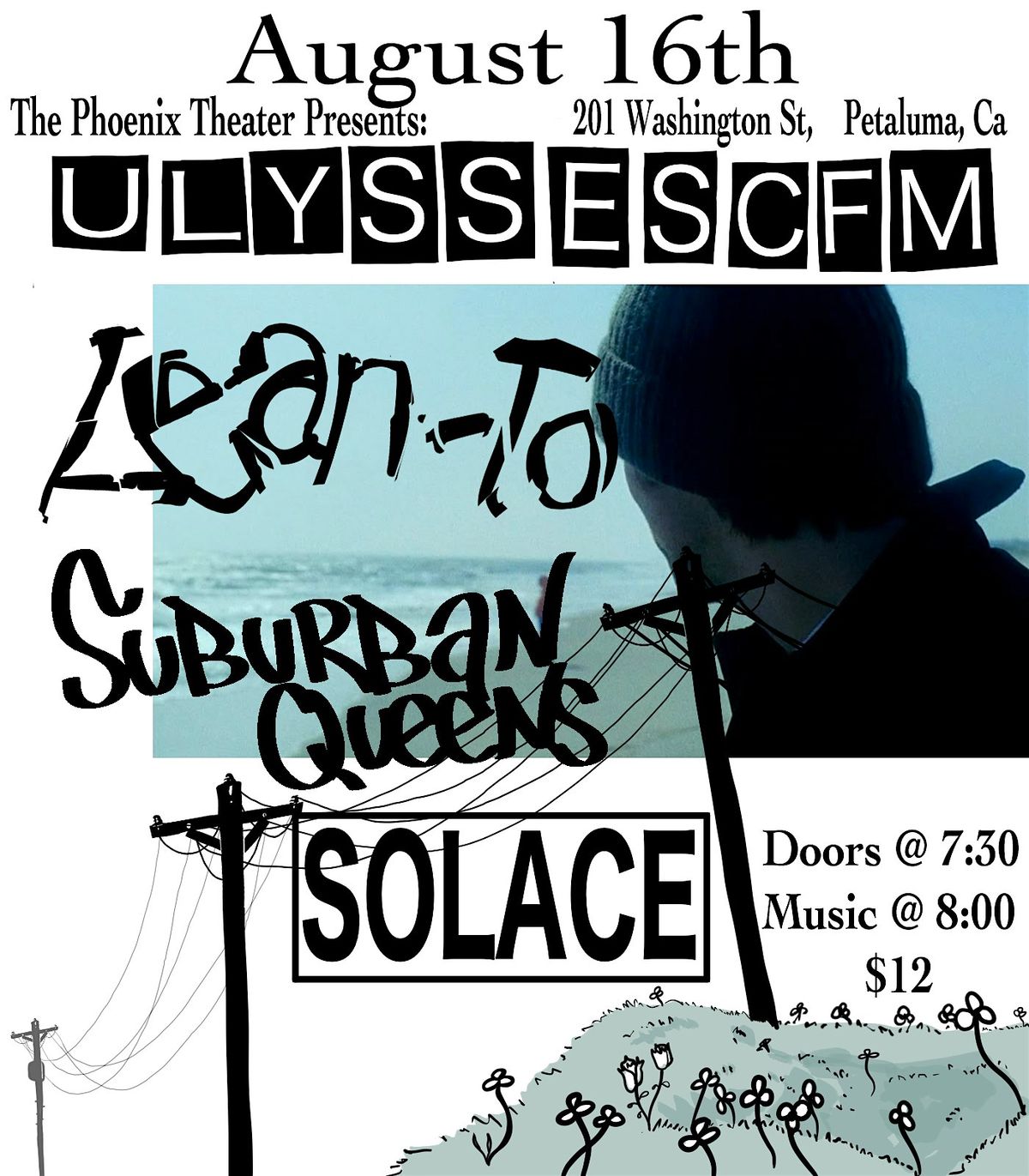 UlyssesCFM, Lean-To, Suburban Queens, Solace, 16 August | Event in Petaluma | AllEvents