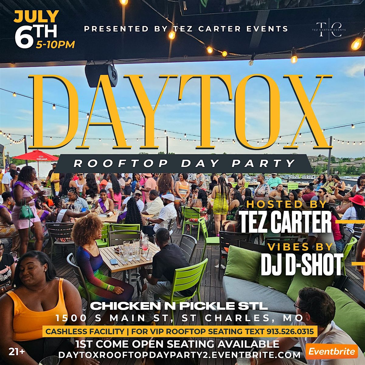 Daytox Rooftop Day Party, 6 July | Event in Saint Charles | AllEvents