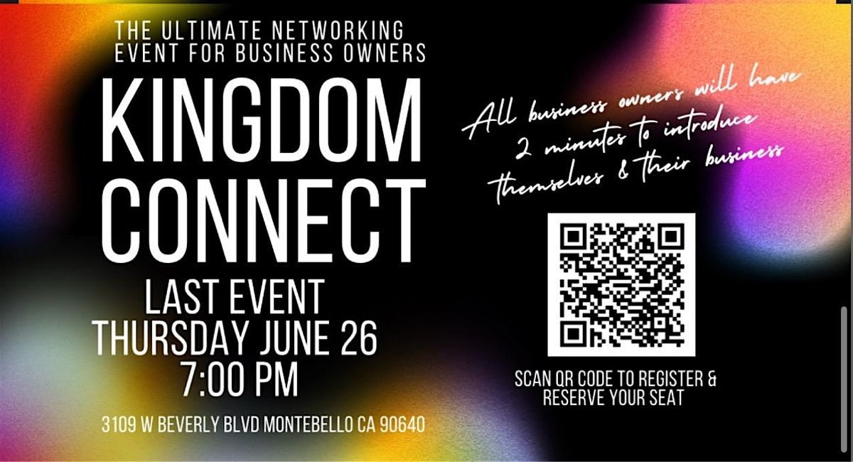 Kingdom Connect, 26 June | Event in Montebello | AllEvents